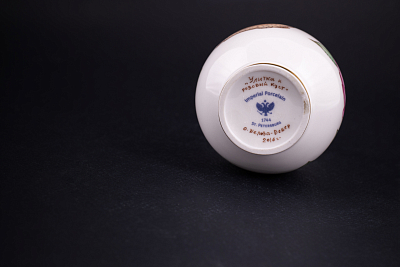 Ваза Улитка и розовый куст, на форме Березка № 6, арт 60.09237.00.1