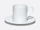 Чашка с блюдцем 130 мл, форма Идиллия, рисунок Жемчужная сетка, арт. 81.34972.00.1, 