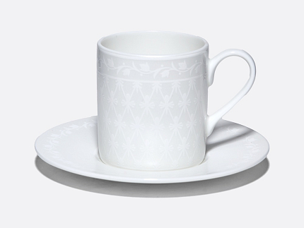Чашка с блюдцем 130 мл, форма Идиллия, рисунок Жемчужная сетка, арт. 81.34972.00.1