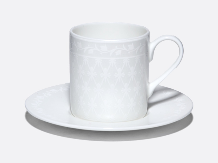 Чашка с блюдцем 130 мл, форма Идиллия, рисунок Жемчужная сетка, арт. 81.34972.00.1, 