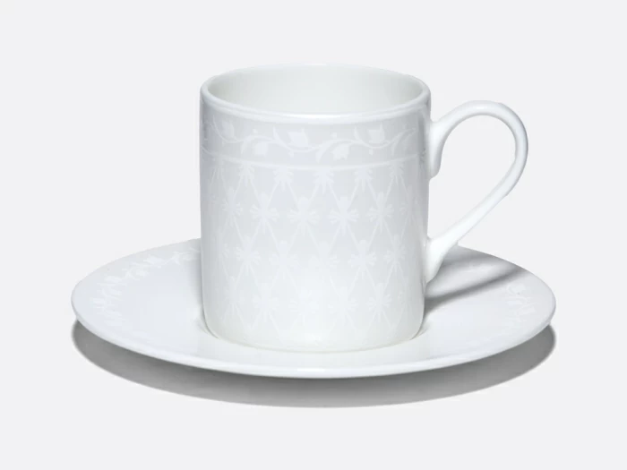 Чашка с блюдцем 130 мл, форма Идиллия, рисунок Жемчужная сетка, арт. 81.34972.00.1, 
