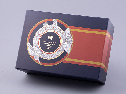 Бокал с блюдцем в подарочной упаковке, форма Гранд, рисунок Полководцы России Михаил Кутузов, арт. 81.32550.00.1