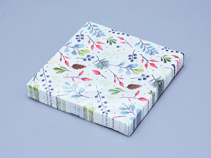 Салфетки бумажные, рисунок Календа, 33х33 см, 20 шт, арт 14.00973.05