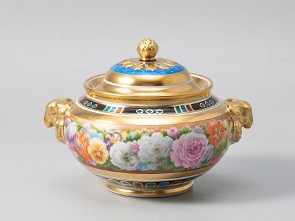 Сервиз чайный 14 предметов на 6 персон, форма Александр |||, рисунок Цветы Александрии, арт 81.31049.00.1