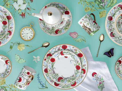 Чайник заварочный 780 мл форма Идиллия рисунок Сад Алисы арт. 80.42107.00.1, 