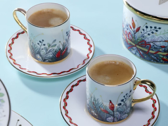 Чашка с блюдцем кофейная 115 мл, форма Идиллия, рисунок Календа, арт 81.34480.00.1, 