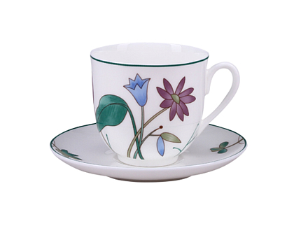 Чашка с блюдцем форма Ландыш 2 рисунок Цветы луговые арт. 81.25573.00.1