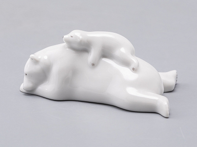 Скульптура Медведица с медвежонком малый размер арт. 82.75065.00.1