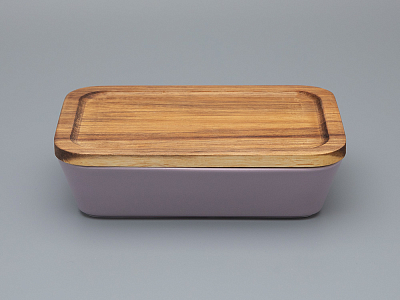 Набор для запекания с деревянной крышкой (2 предмета) форма Стандартная, рисунок Monplaisir Violet,в упаковке арт 42.00058.00.1