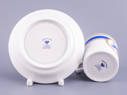 Сервиз чайный форма Гербовая рисунок Кают-компания, 6 персон 14 предметов арт. 81.24029.00.1, 