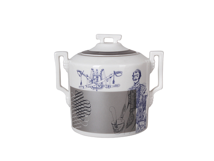 Сервиз чайный форма Гербовая рисунок Гусарский, 6 персон 14 предметов, арт. 81.24660.00.1