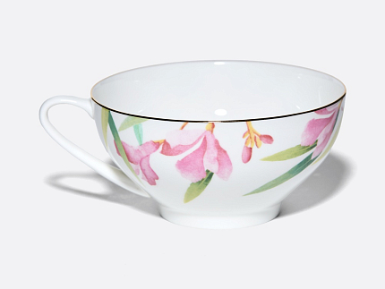 Чашка с блюдцем форма Купольная рисунок Акварель арт. 81.26635.00.1