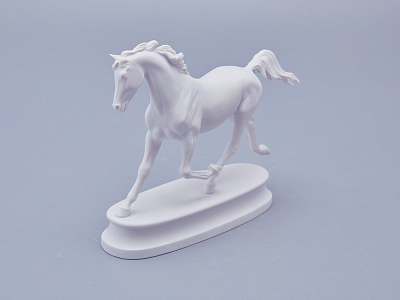 Скульптура в подарочной упаковке, форма Конь Арабской породы, рисунок Белый арт. 81.18628.00.1