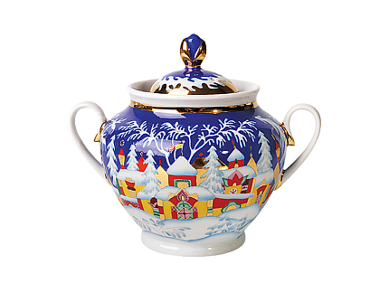 Сахарница форма Весенняя рисунок Зимняя сказка арт. 80.50144.00.1