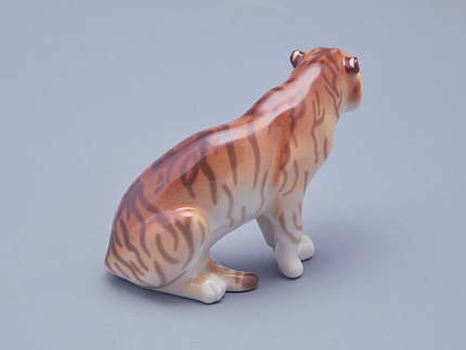 Скульптура форма Тигр сидящий рисунок Тайга , арт. 82.38720.00.1