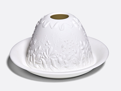 Подсвечник Литофания Рождественский венок LED светильник, арт. 81.10259.00.1