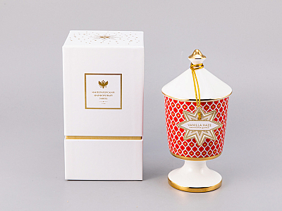 Подарочный Набор Свеча ароматическая рисунок Скарлетт 2 аромат Ванильная дымка, арт. 81.30078.00.1