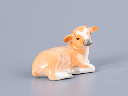 Скульптура форма Бычок-малыш рисунок Рыжий арт. 82.63993.00.1, 