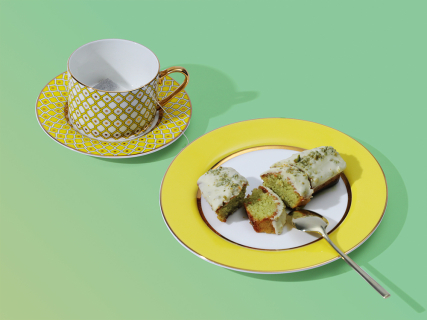 Чашка с блюдцем 250 мл форма Идиллия рисунок Примула 1 арт. 81.31120.00.1, 