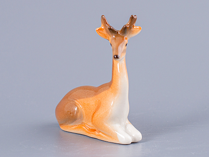 Скульптура Олень лежащий малый размер, арт. 82.01046.00.1