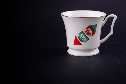 Чашка с блюдцем кофейная, рисунок Конфета Маска, форма Юлия, арт 61.21054.00.1