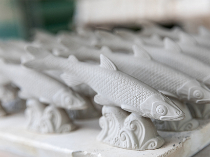 Скульптура Невская корюшка Зеленая волна, арт. 82.50076.00.1