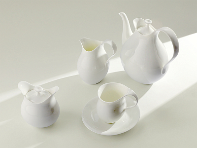 Сервиз чайный 7 предметов на 2 персоны, форма Талисман рисунок Белый арт. 81.16887.00.1