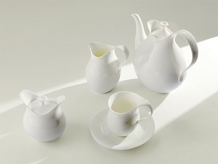 Сервиз чайный 7 предметов на 2 персоны, форма Талисман рисунок Белый арт. 81.16887.00.1