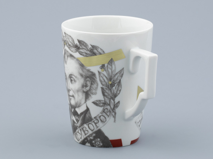 Бокал с блюдцем в подарочной упаковке, форма Гранд, рисунок Полководцы России Александр Суворов, арт. 81.32549.00.1, 