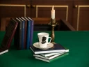 Чашка с блюдцем 165 мл форма Майская рисунок Русские писатели Чехов, арт. 81.31160.00.1, 