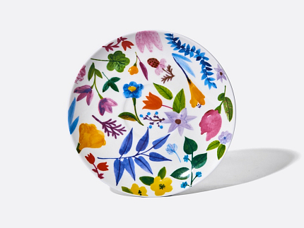 Чашка с блюдцем чайная форма Купольная рисунок Primavera (Примавера), арт. 81.34274.00.1