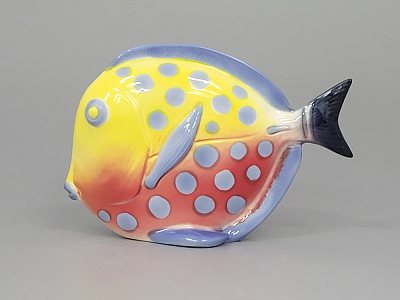 Скульптура форма Рыба-диск рисунок Пятнистая арт. 82.98089.00.1