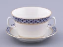 Чашка с блюдцем для бульона Молодежная Кобальтовая сетка арт. 81.13919.00.1, 