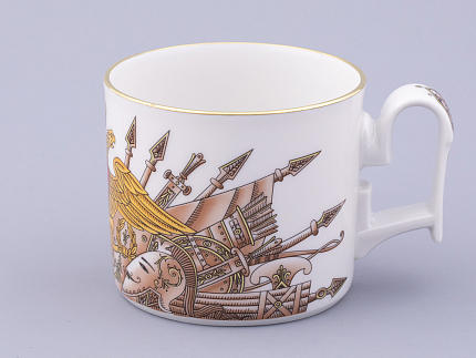 Чашка с блюдцем в подарочной упаковке, форма Охотничий, рисунок Триумф Золотой орел, арт. 81.32469.00.1