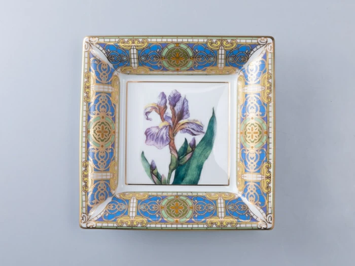 Подставка для мелочей в подарочной упаковке, форма Квадратная, рисунок Нежный Ирис, арт 81.34215.00.1, 