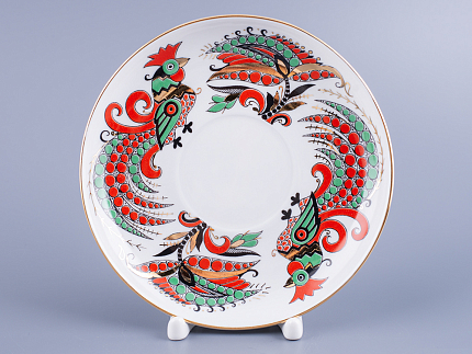 Чашка с блюдцем Подарочная Два петуха 350 мл арт. 81.10642.00.1