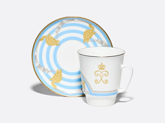 Чашка с блюдцем 165 мл, форма Майская, рисунок Фонтан Тритон, арт. 81.34934.00.1, 