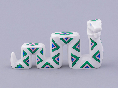 Скульптура форма Змей Меандр, рисунок Гипотенуза, арт. 82.48031.00.1