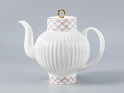 Сервиз чайный Волна Розовая сетка, 6 персон 20 предметов, арт. 81.20895.00.1