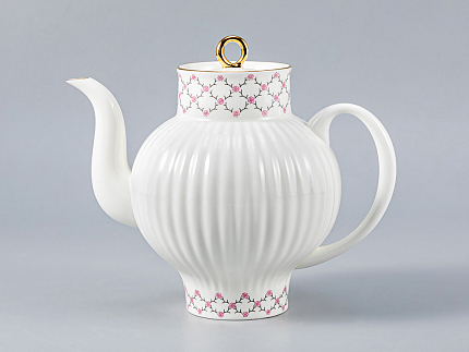 Сервиз чайный Волна Розовая сетка, 6 персон 20 предметов, арт. 81.20895.00.1