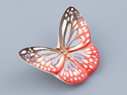 Скульптура форма Бабочка малого размера, рисунок Красная, арт. 82.47229.00.1