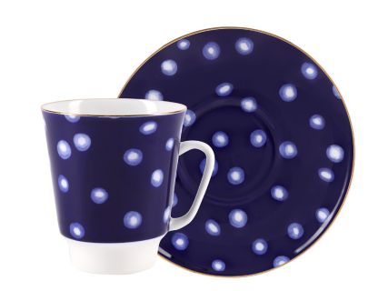 Чашка с блюдцем 165 мл форма Майская рисунок Pulse (Пульс), арт.81.27366.00.1, 