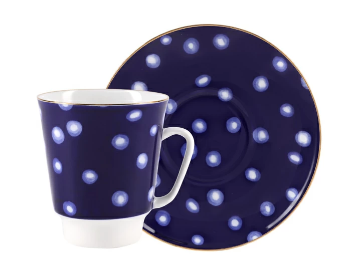 Чашка с блюдцем 165 мл форма Майская рисунок Pulse (Пульс), арт.81.27366.00.1, 