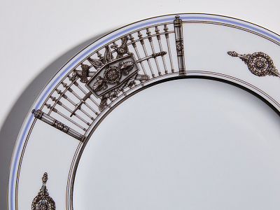 Сервиз столовый на 6 персон 18 предметов, форма Европейская, рисунок Серебряный город, арт. 81.11461.00.1