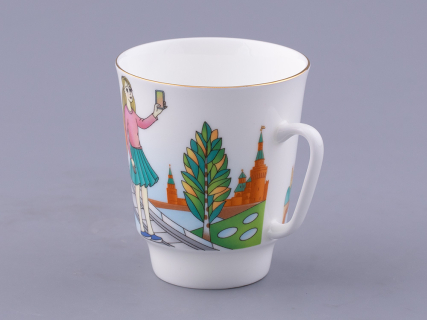 Чашка с блюдцем форма Майская, рисунок Парк Зарядье, арт. 81.32625.00.1, 