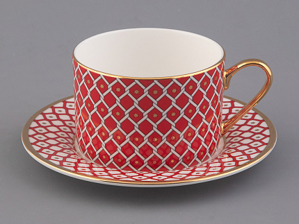 Сервиз чайный форма Идиллия рисунок Скарлетт, 4 персоны 10 предметов, арт. 81.27756.00.1