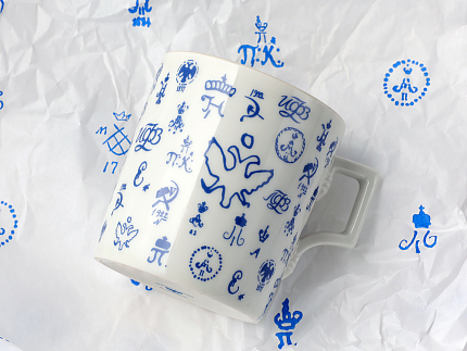 Подарочный набор Чашка с блюдцем чайная, форма Гербовая, рисунок Лого 2, арт 81.32932.00.1