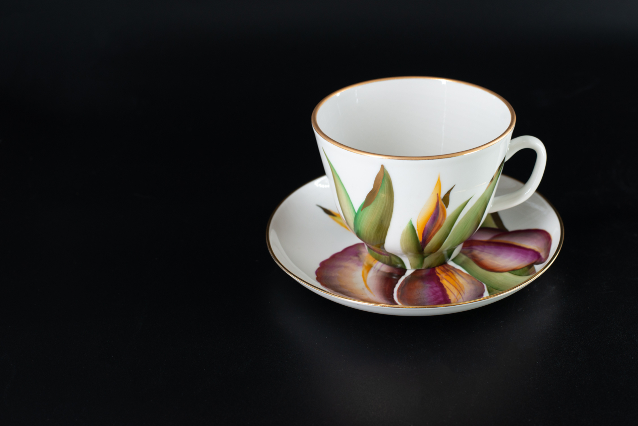 Чашка с блюдцем Вечер. Лето, на форме Подарочная, арт 41.00177.00.1, 