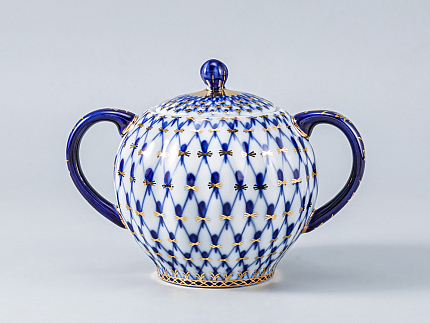 Сервиз кофейный форма Тюльпан рисунок Кобальтовая сетка, 6 персон 20 предметов, арт. 81.20944.00.1