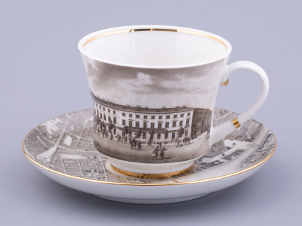Чашка с блюдцем чайная, форма Банкетная, рисунок Великолепный Невский Малая Конюшенная, арт. 81.32686.00.1, 